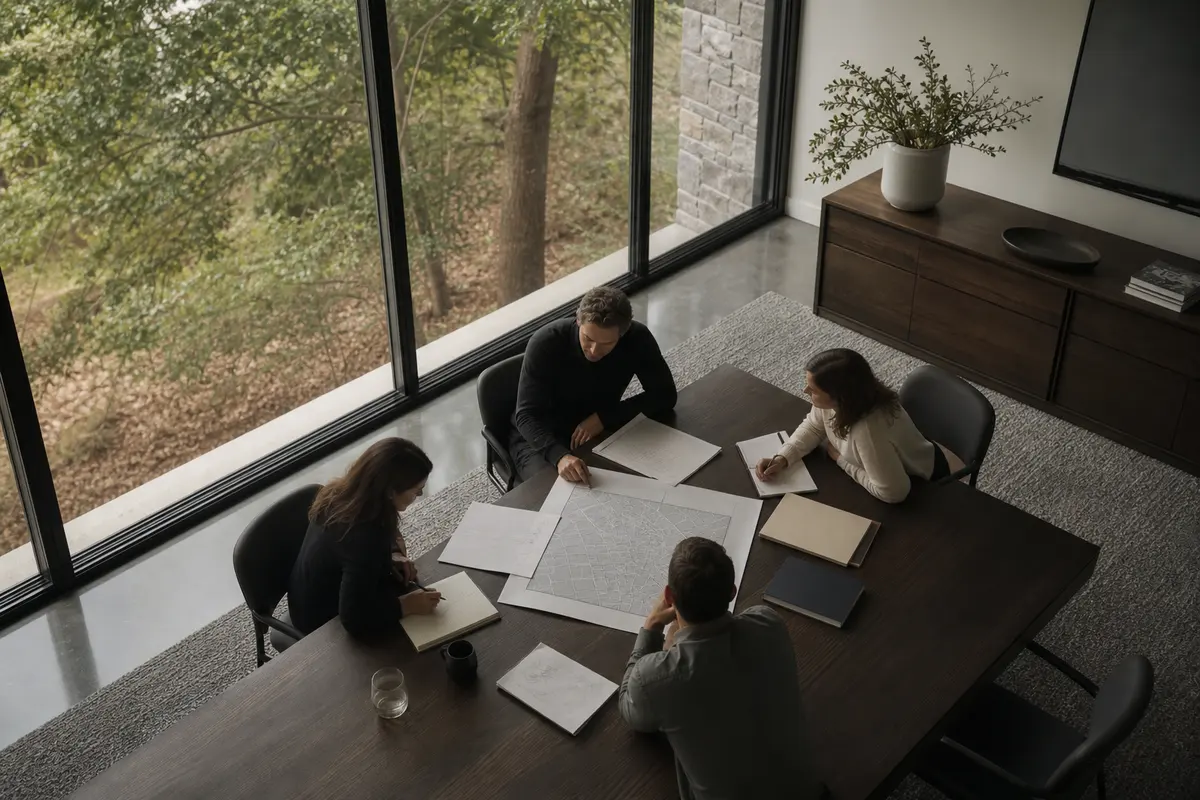 Editorial marketing planning scene for Lake Mohawk, New Jersey