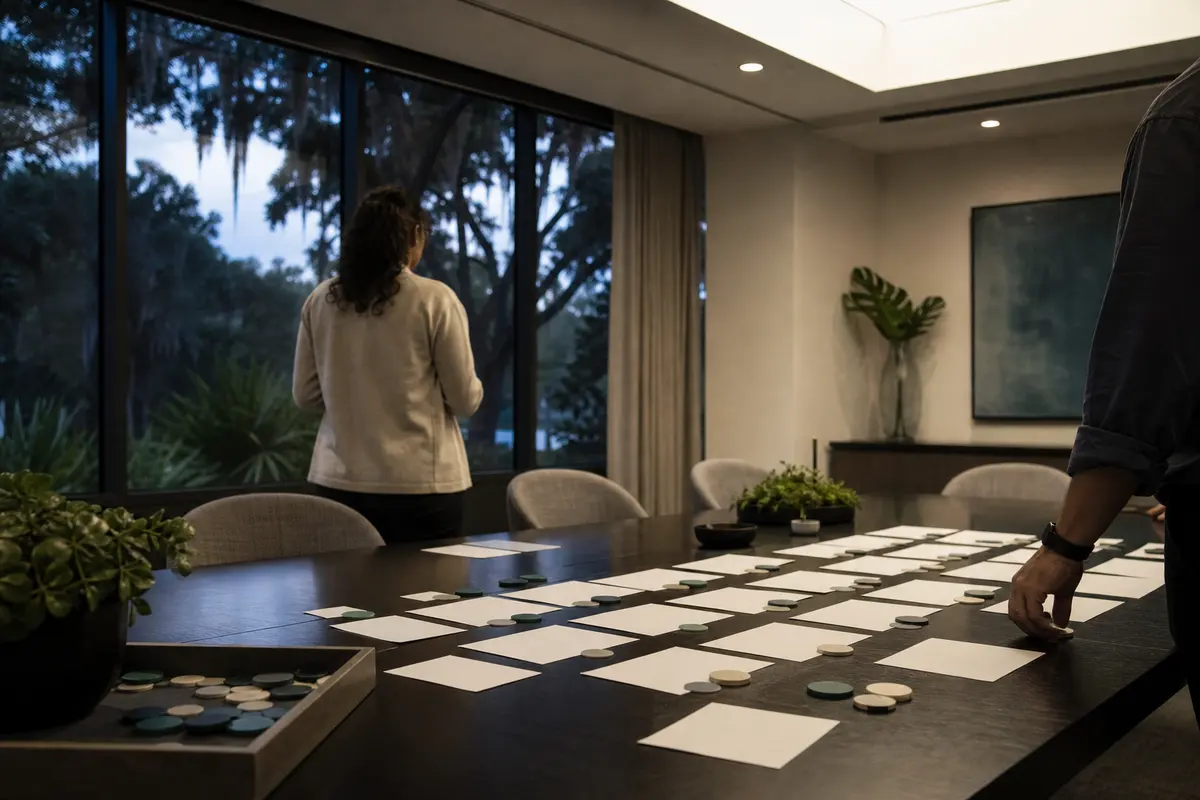 Editorial platform planning scene for ROI Dashboard in Lakewood, New Jersey