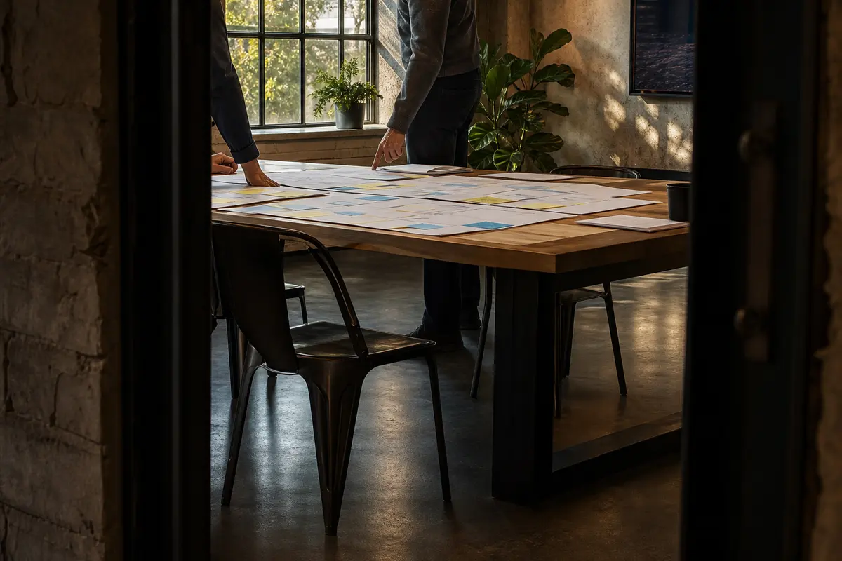 Editorial marketing planning scene for Leonia, New Jersey