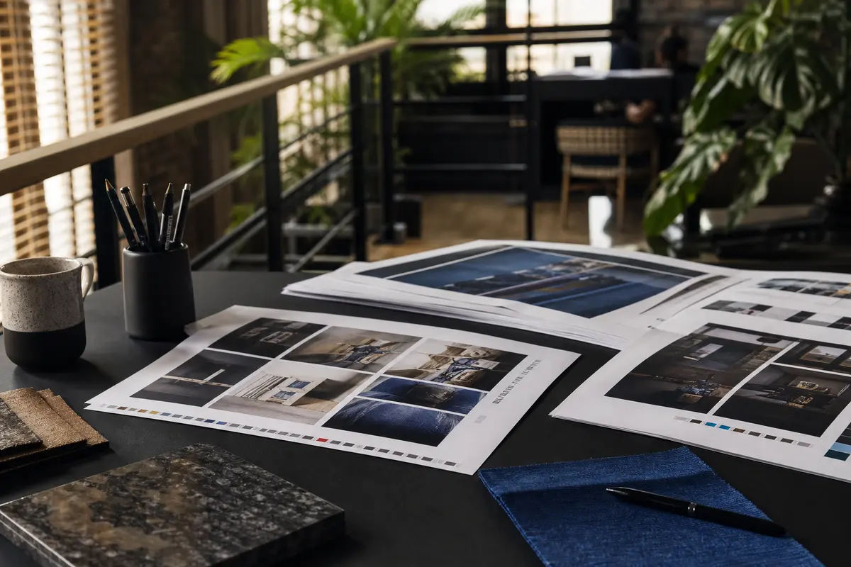 Editorial marketing planning scene for Marlton, New Jersey