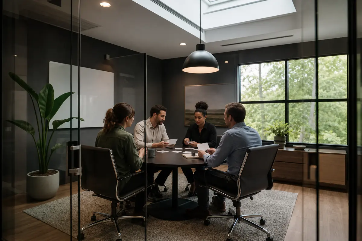 Editorial intake planning scene for Automation in Martinsville, New Jersey