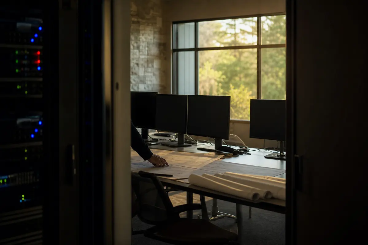 Editorial platform planning scene for Dedicated Hosting in Mercerville, New Jersey