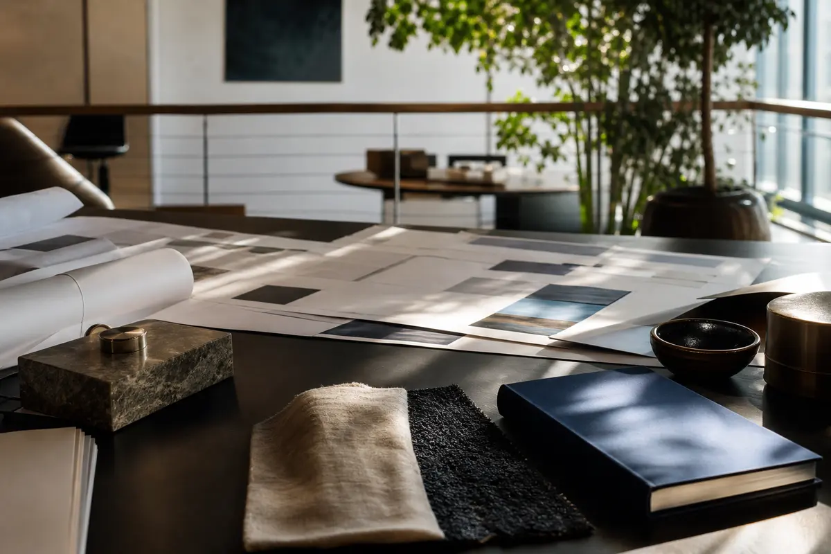 Editorial marketing planning scene for AI SEO in Metuchen, New Jersey