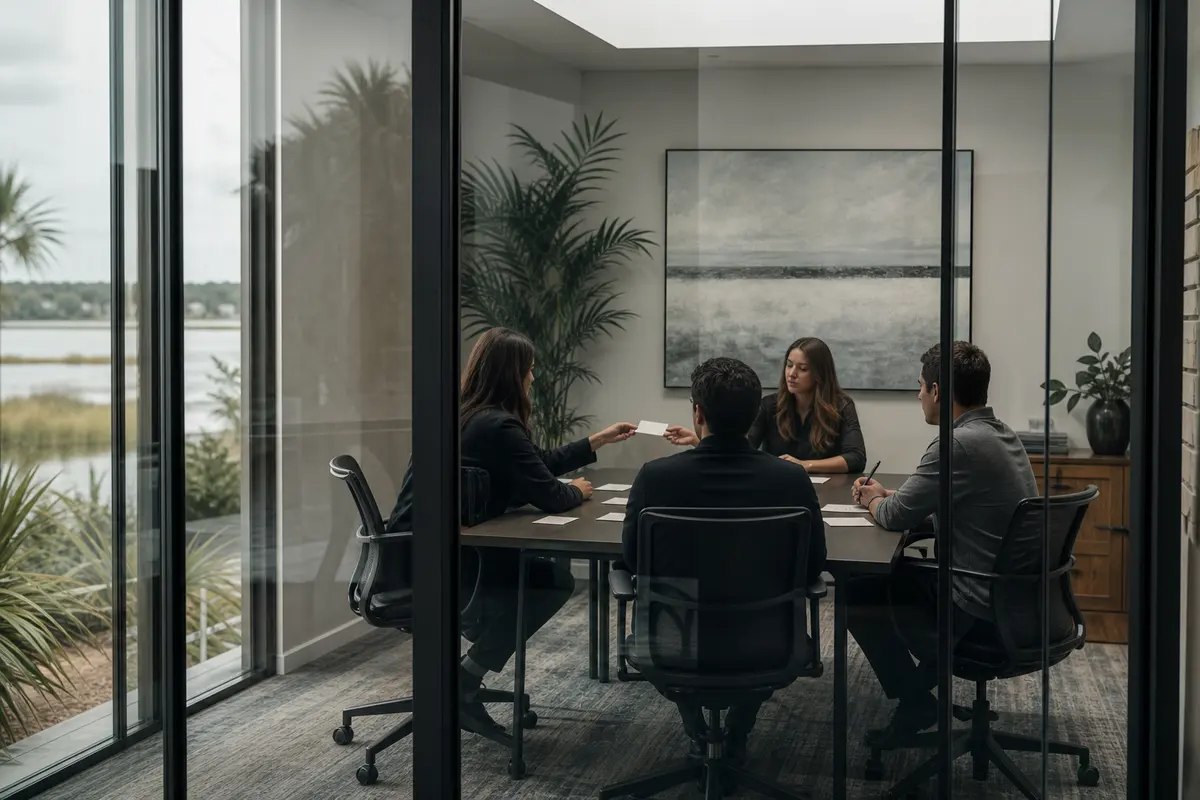 Editorial intake planning scene for Lead Attribution in Ocean Acres, New Jersey
