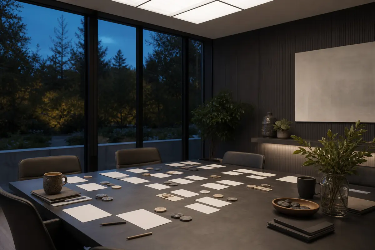 Editorial platform planning scene for ROI Dashboard in Pine Brook, New Jersey