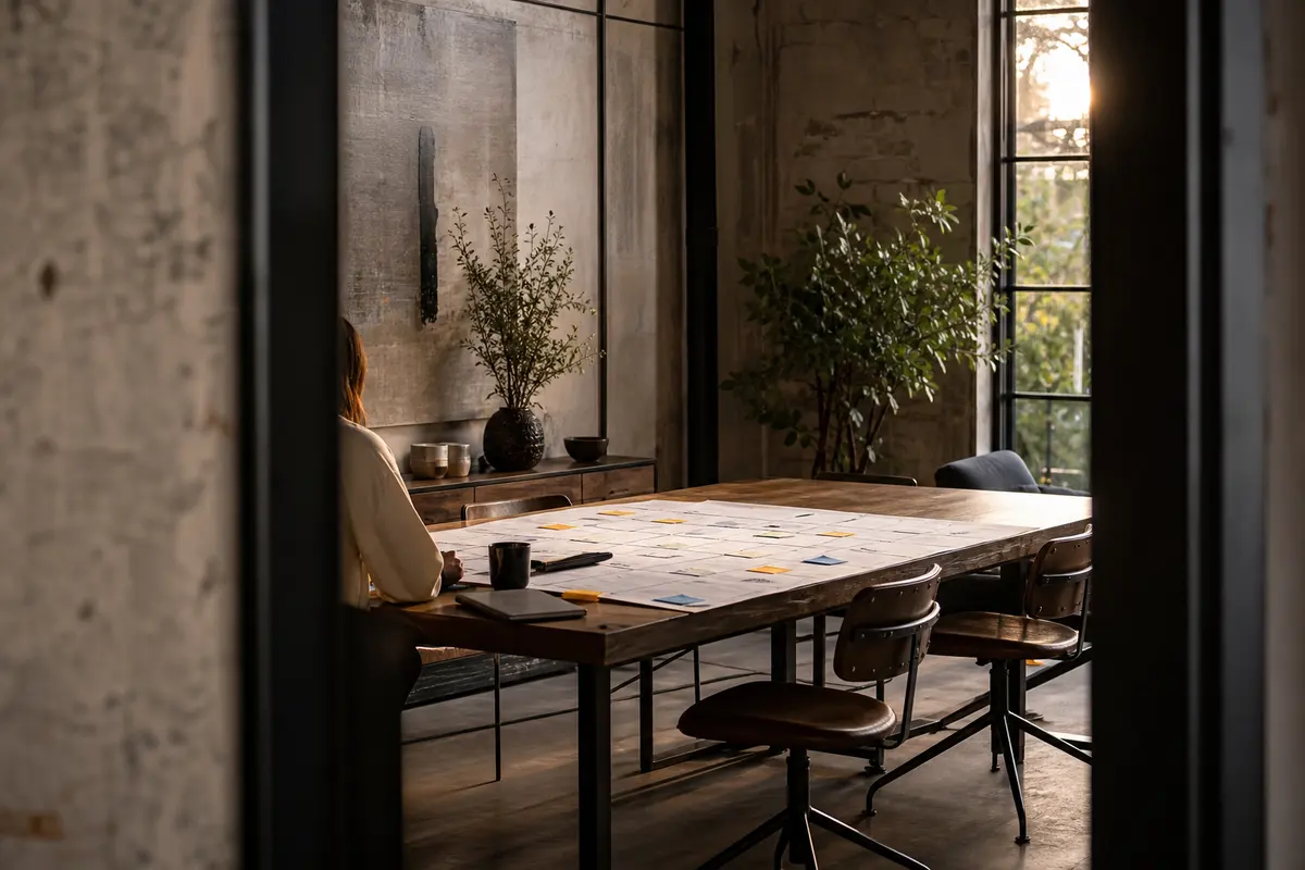 Editorial marketing planning scene for Pomona, New Jersey