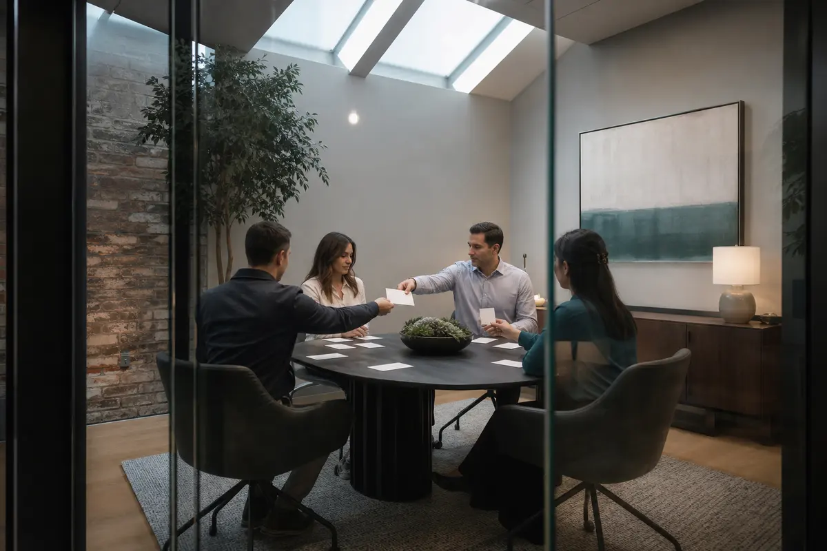 Editorial intake planning scene for Lead Attribution in Secaucus, New Jersey
