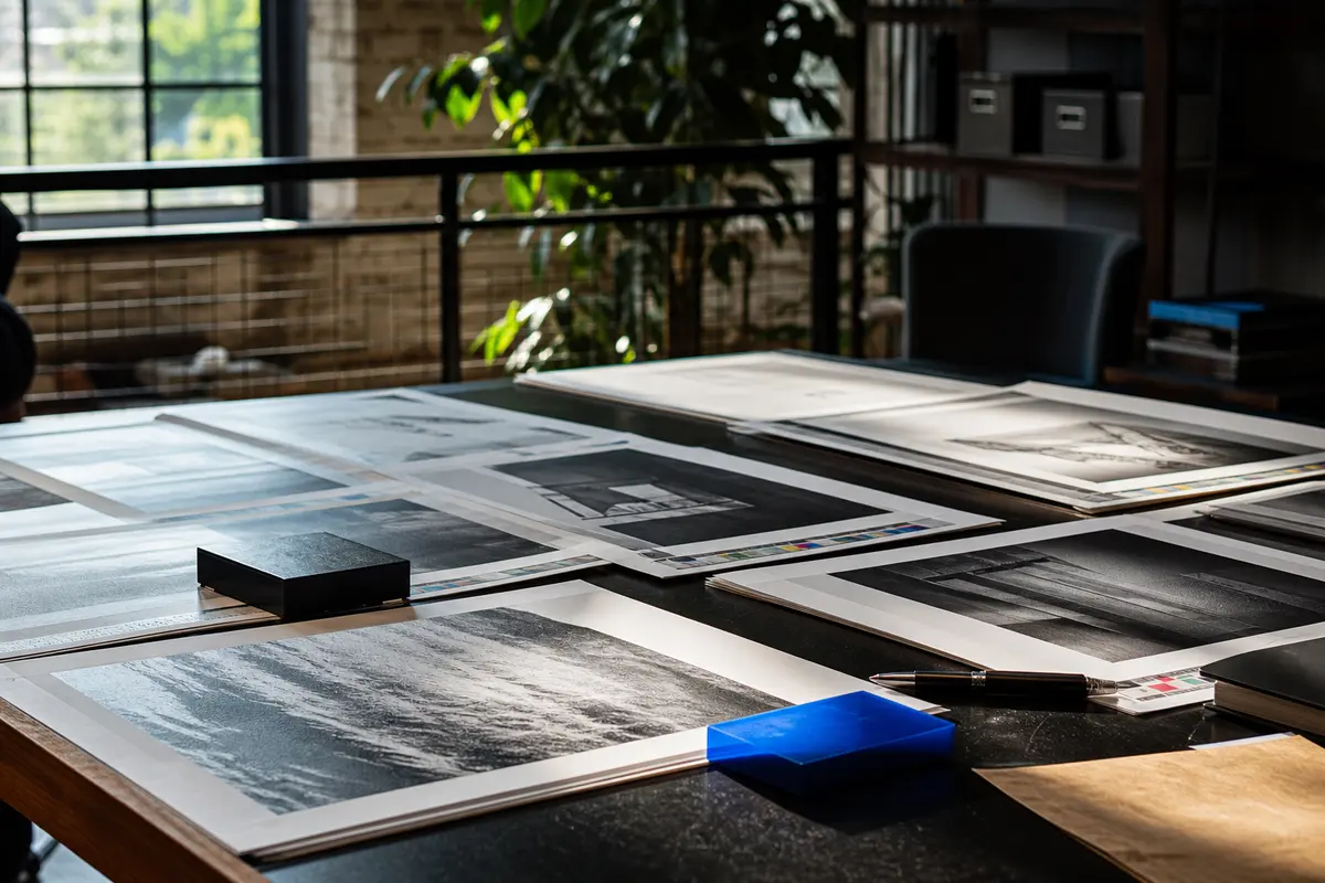 Editorial marketing planning scene for AI SEO in Smithville, New Jersey
