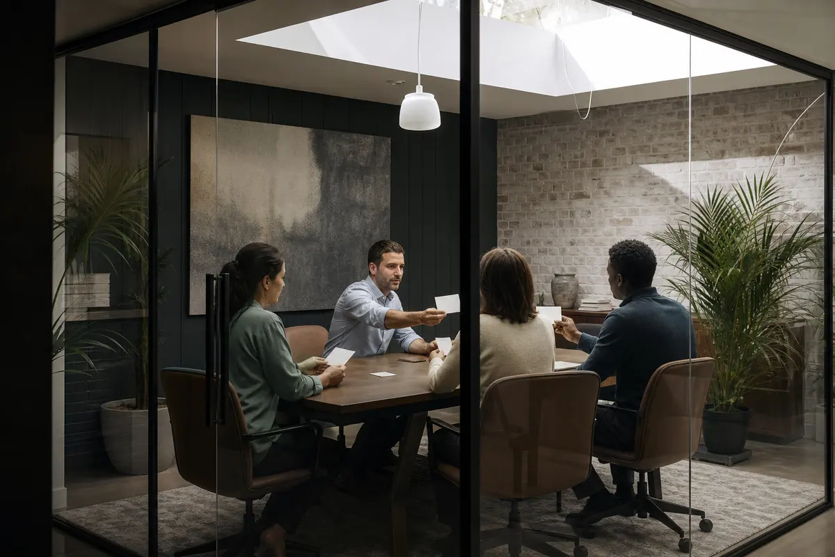 Editorial intake planning scene for Automation in Somerdale, New Jersey