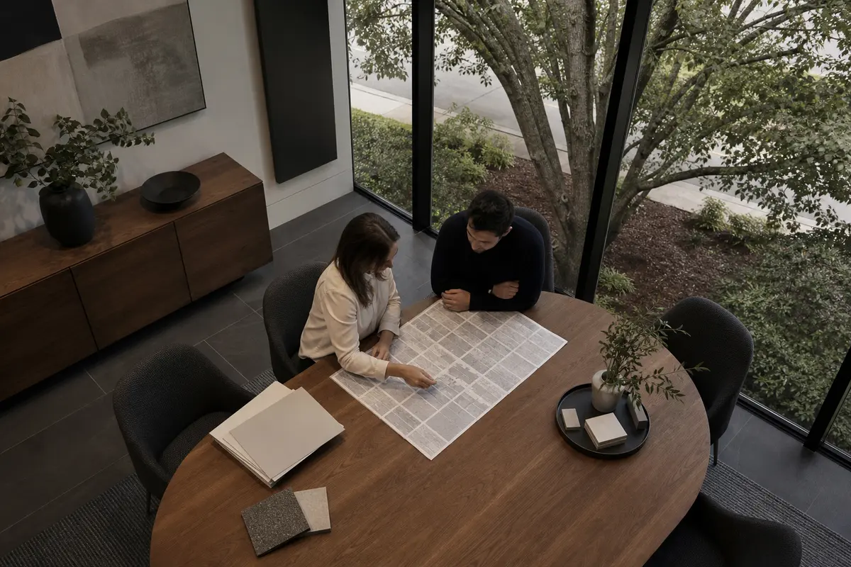 Editorial marketing planning scene for AI SEO in South Plainfield, New Jersey