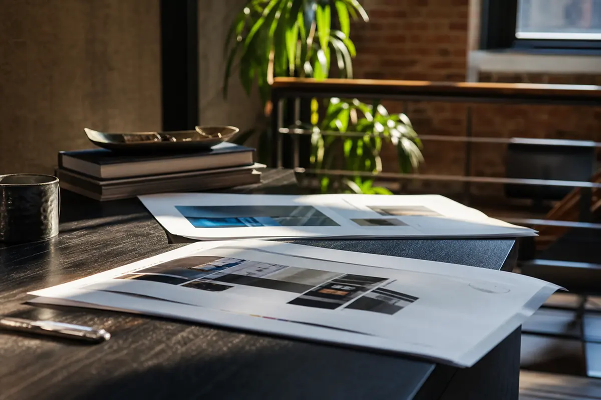 Editorial marketing planning scene for AI SEO in Trenton, New Jersey