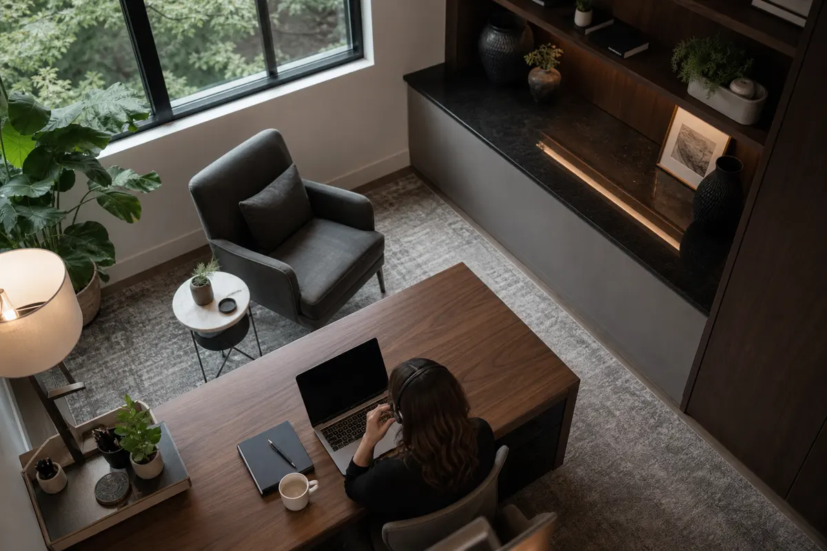 Editorial intake planning scene for AI Answering in Vauxhall, New Jersey