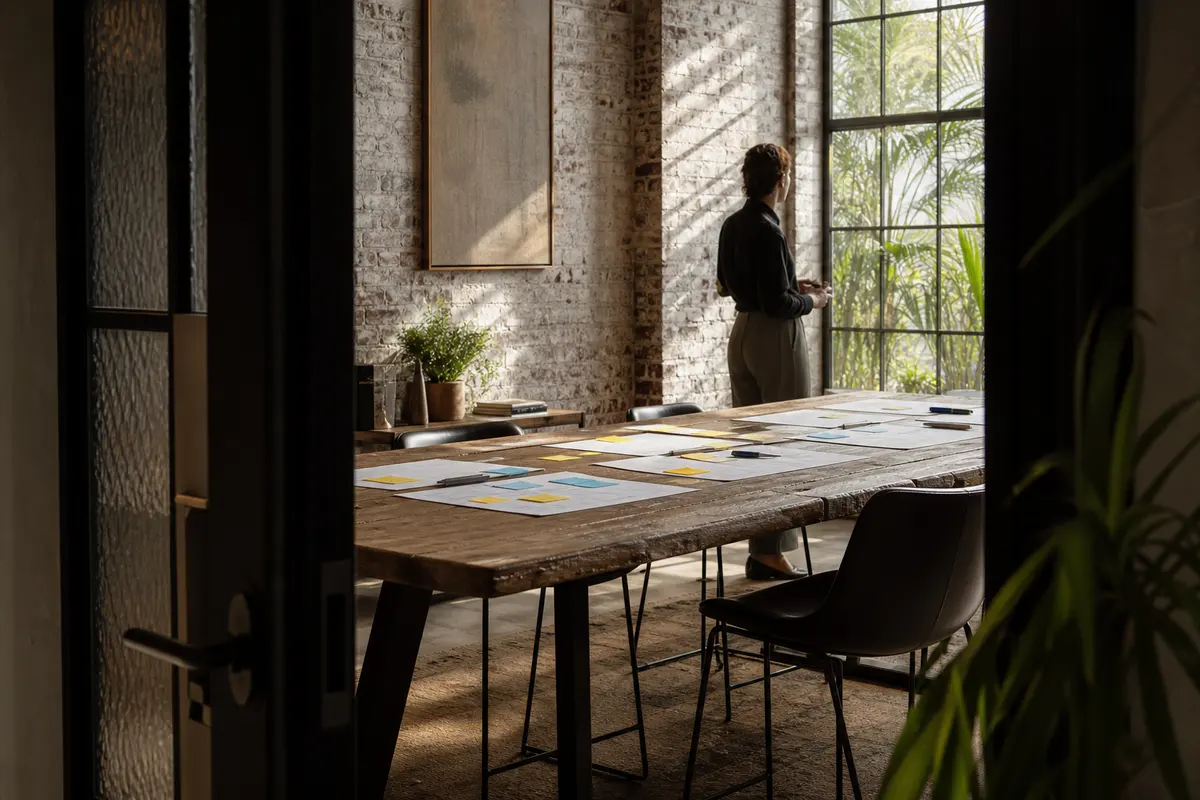 Editorial marketing planning scene for Villas, New Jersey