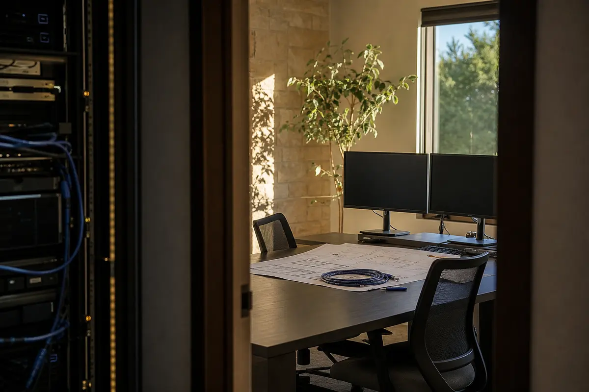 Editorial platform planning scene for Custom Software in Anthony, New Mexico