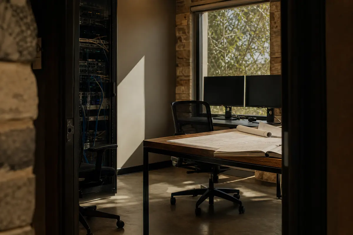 Editorial platform planning scene for Dedicated Hosting in Bloomfield, New Mexico