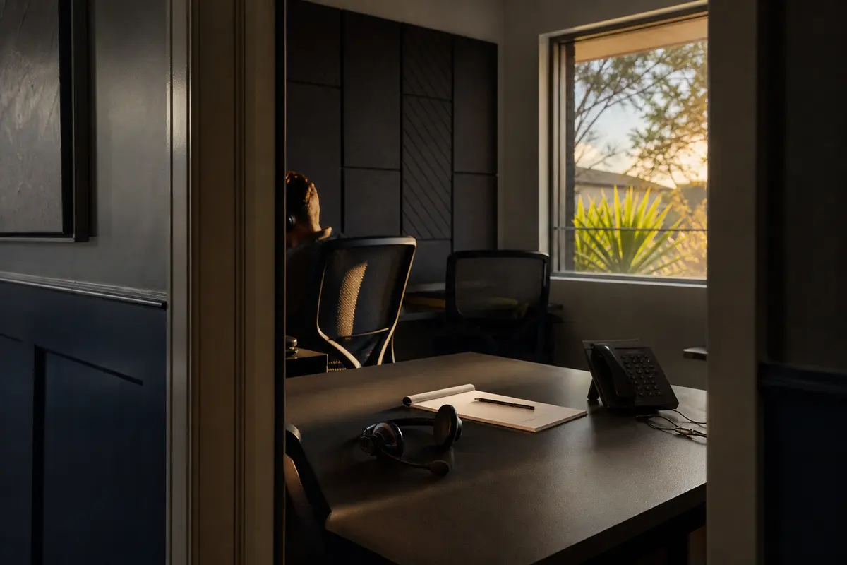 Editorial intake planning scene for Intake Coach in Carlsbad, New Mexico