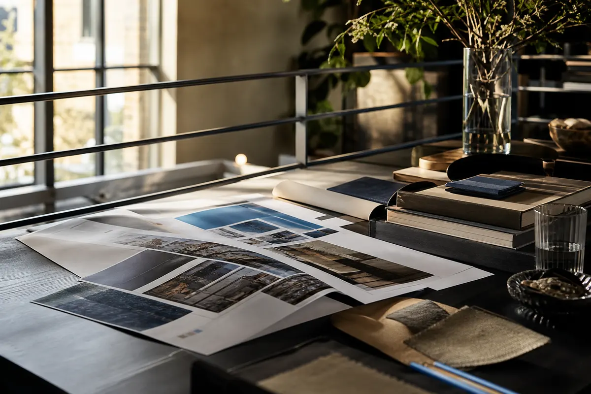 Editorial marketing planning scene for Los Alamos, New Mexico
