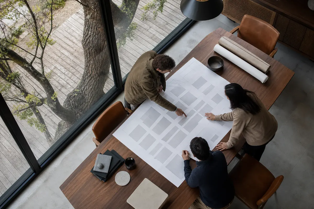 Editorial marketing planning scene for AI SEO in Lovington, New Mexico