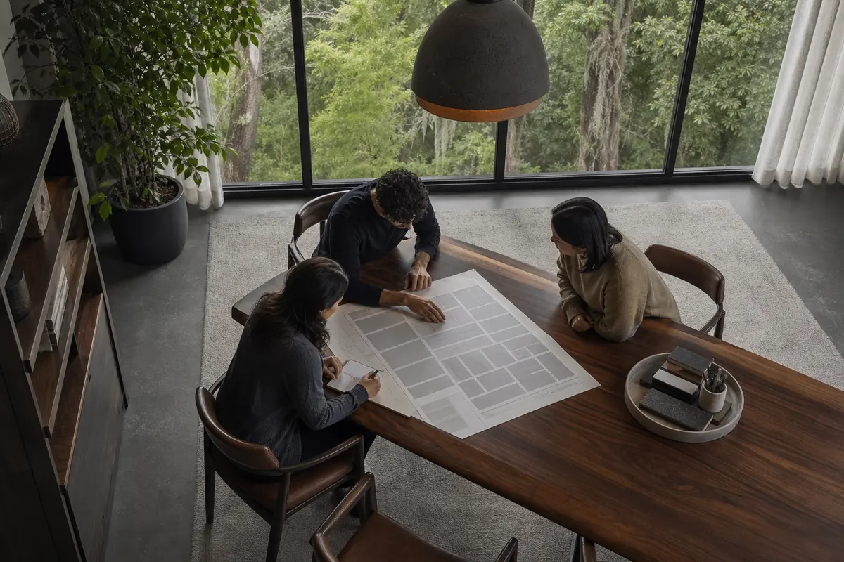 Editorial marketing planning scene for AI SEO in Shiprock, New Mexico
