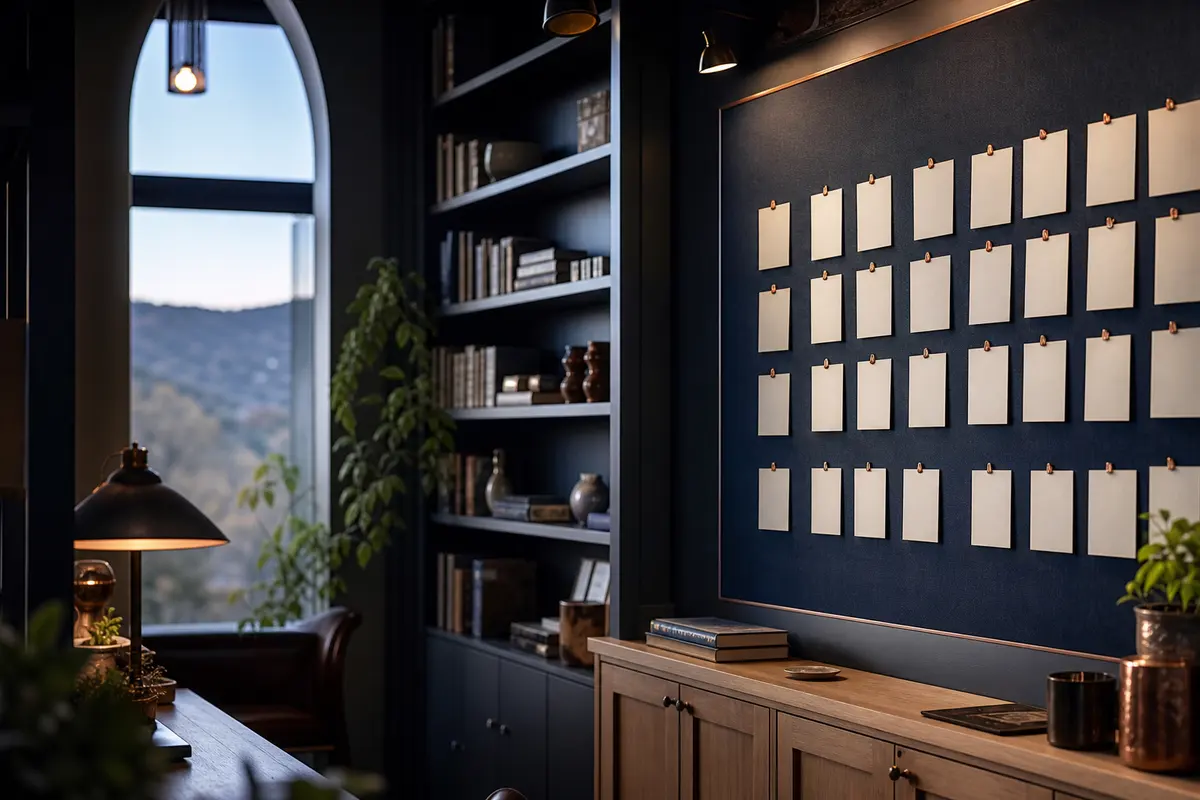 Editorial marketing planning scene for Silver City, New Mexico
