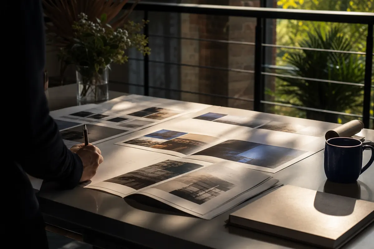 Editorial marketing planning scene for Chenango, New York