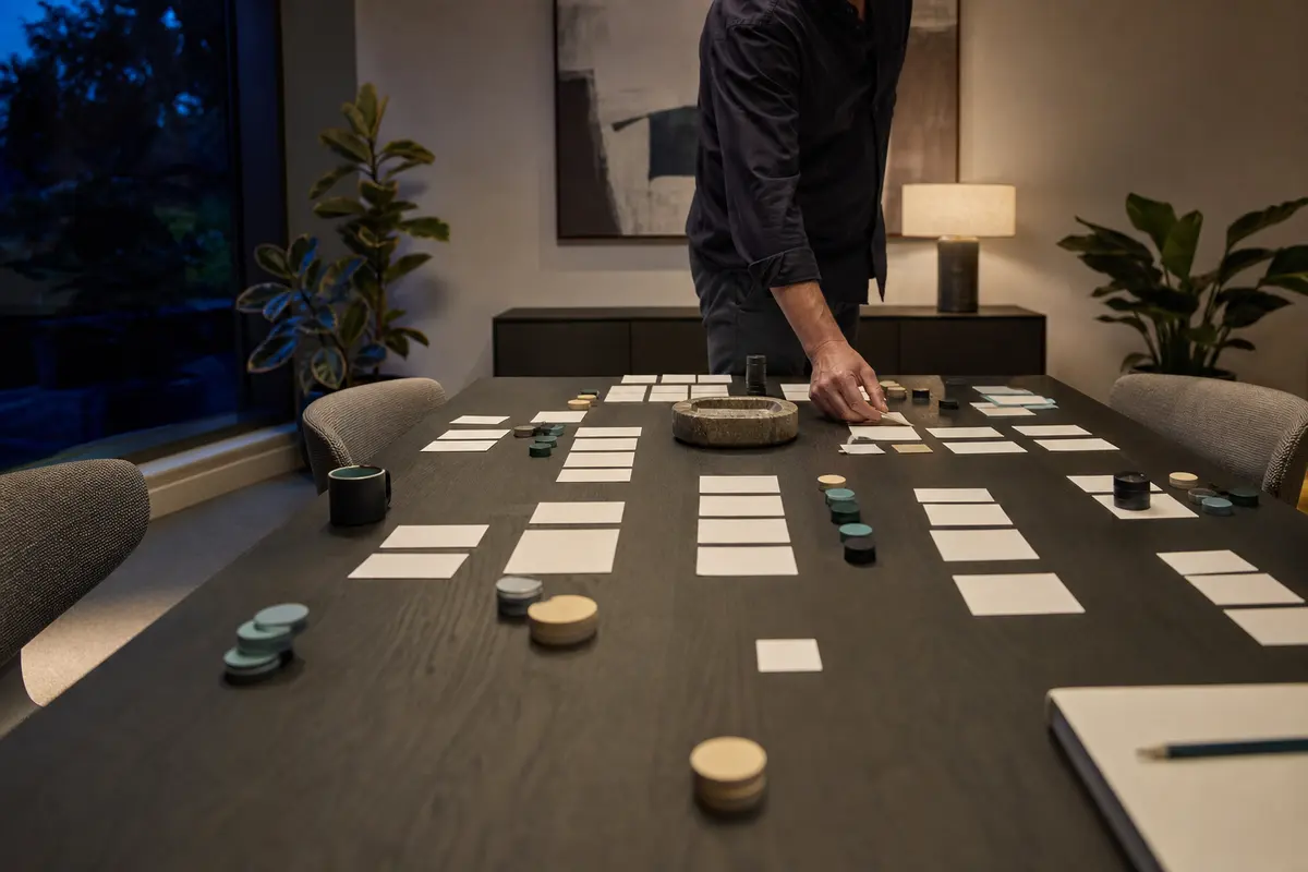 Editorial platform planning scene for Custom Software in Chenango, New York