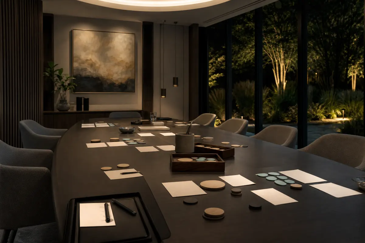 Editorial platform planning scene for ROI Dashboard in Union, New York