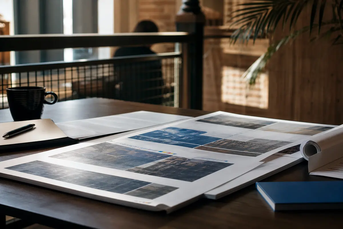 Editorial marketing planning scene for Local Service Ads in Big Flats, New York