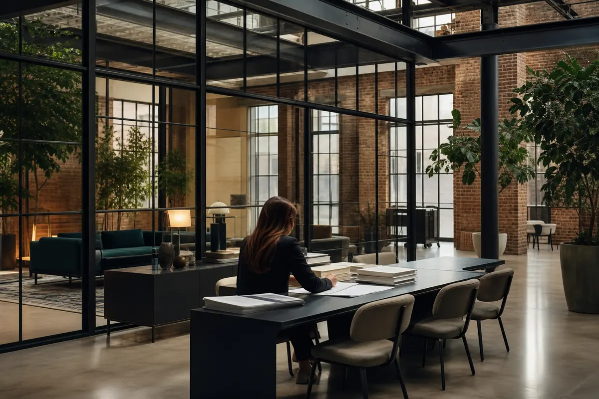 Editorial marketing planning scene for Legal News in Amsterdam, New York