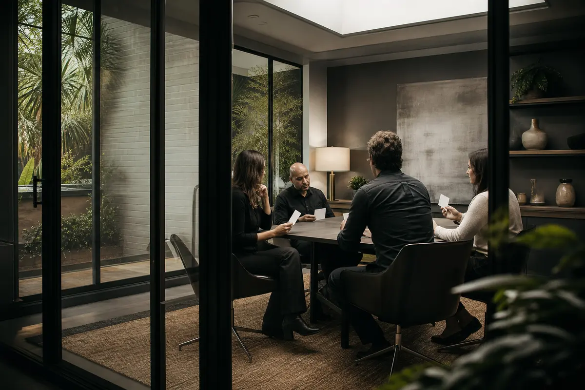 Editorial intake planning scene for Automation in Kinderhook, New York