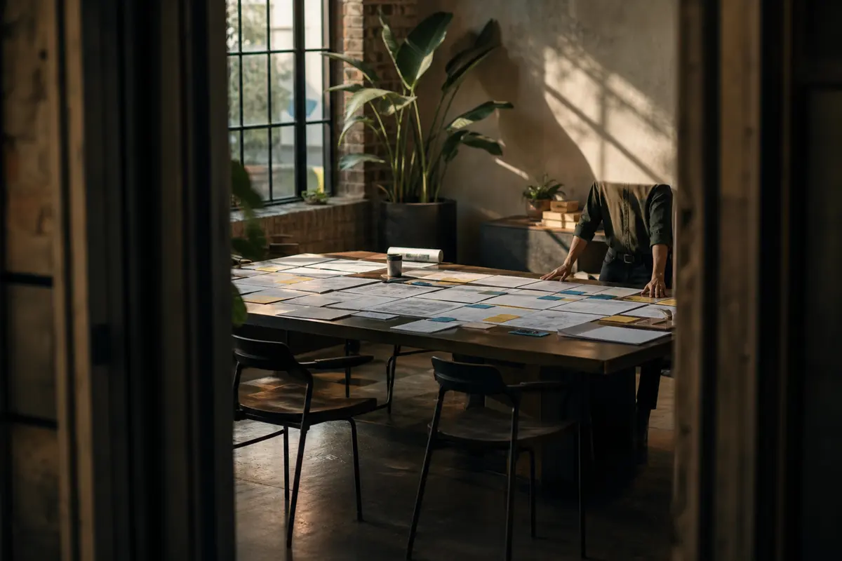 Editorial marketing planning scene for Local Service Ads in Lancaster, New York