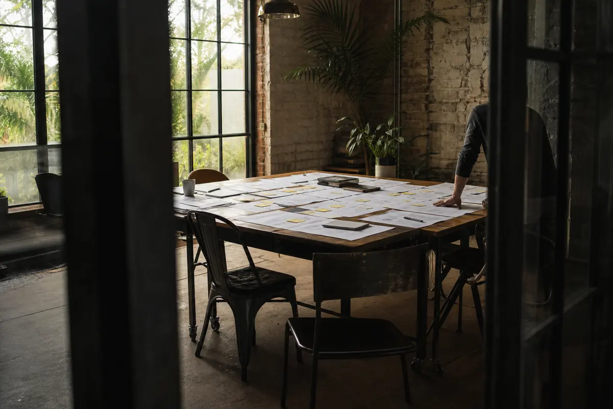 Editorial marketing planning scene for Orchard Park, New York
