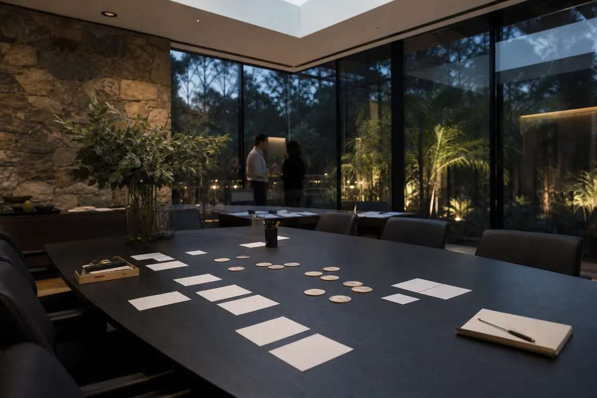 Editorial platform planning scene for ROI Dashboard in Broadalbin, New York