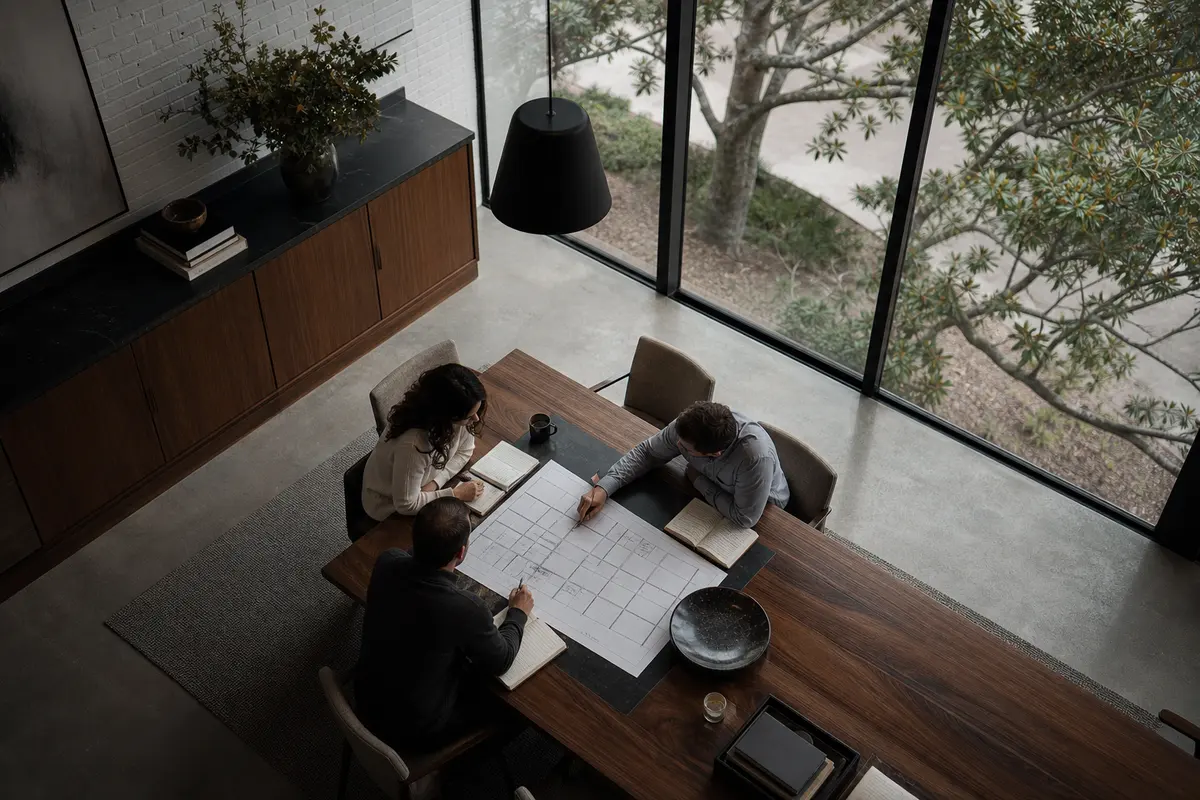 Editorial marketing planning scene for Cairo, New York