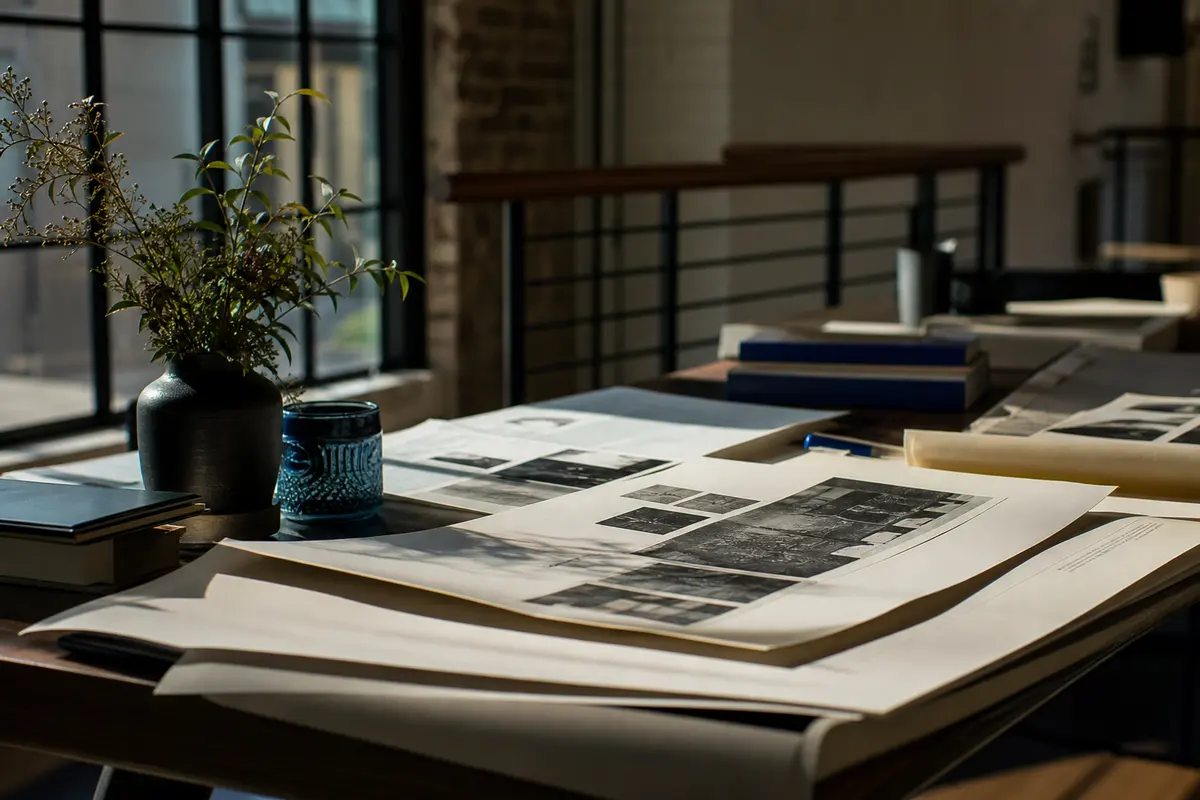 Editorial marketing planning scene for Catskill, New York