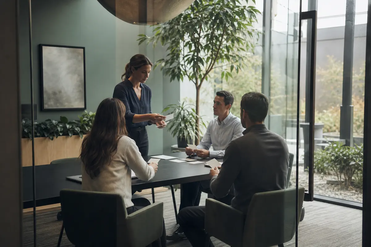 Editorial intake planning scene for AI Answering in Batavia, New York