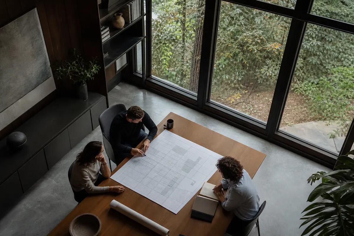 Editorial marketing planning scene for Bath, New York