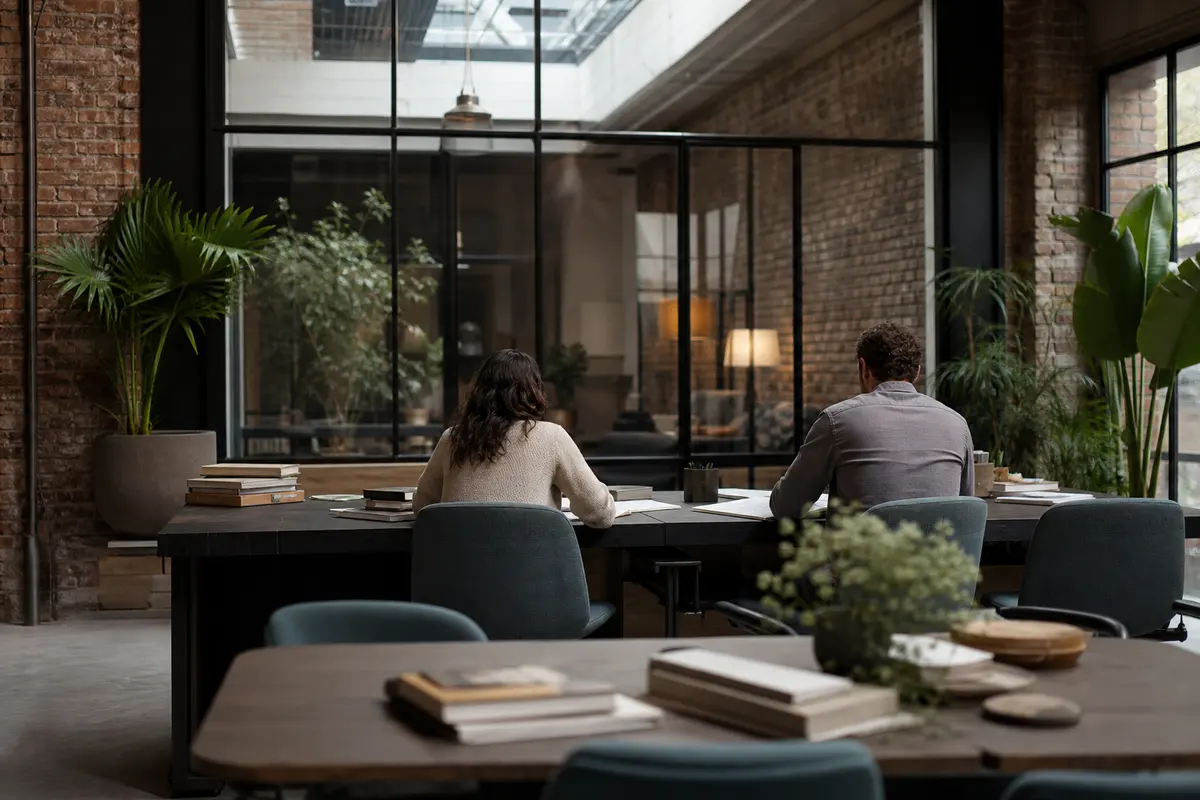 Editorial marketing planning scene for Baywood, New York