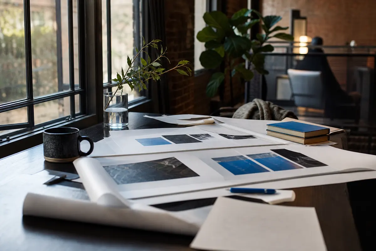 Editorial marketing planning scene for Sullivan, New York