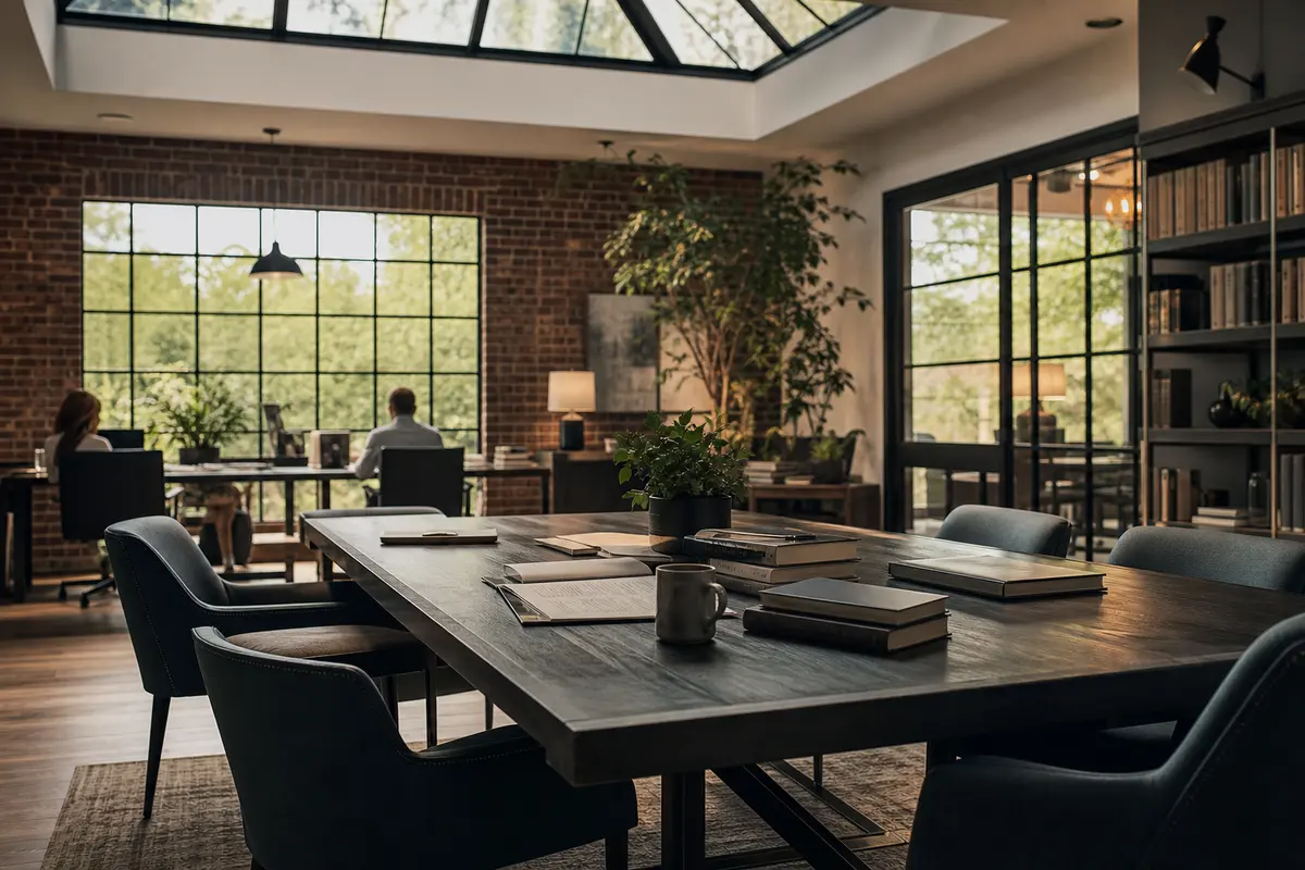 Editorial marketing planning scene for Perinton, New York