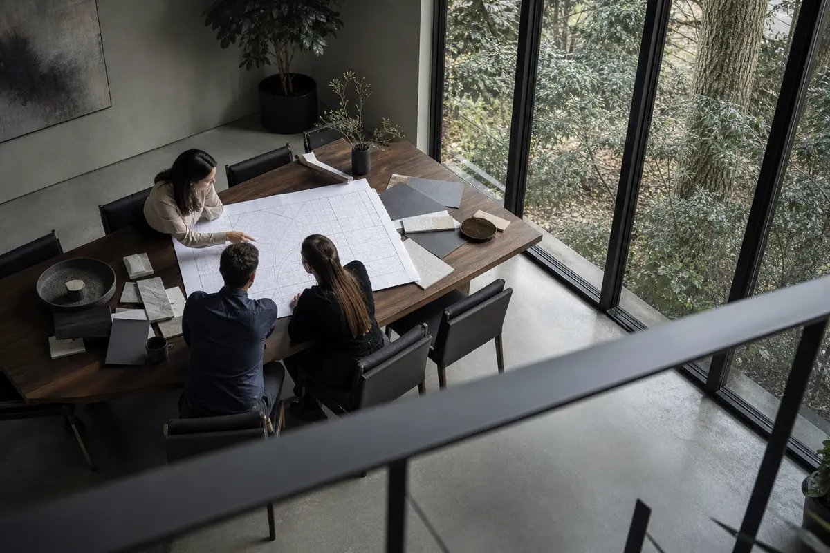 Editorial marketing planning scene for Webster, New York