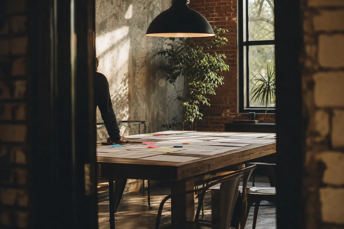 Editorial marketing planning scene for Big Flats, New York
