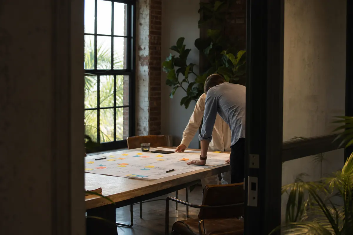 Editorial marketing planning scene for Camillus, New York
