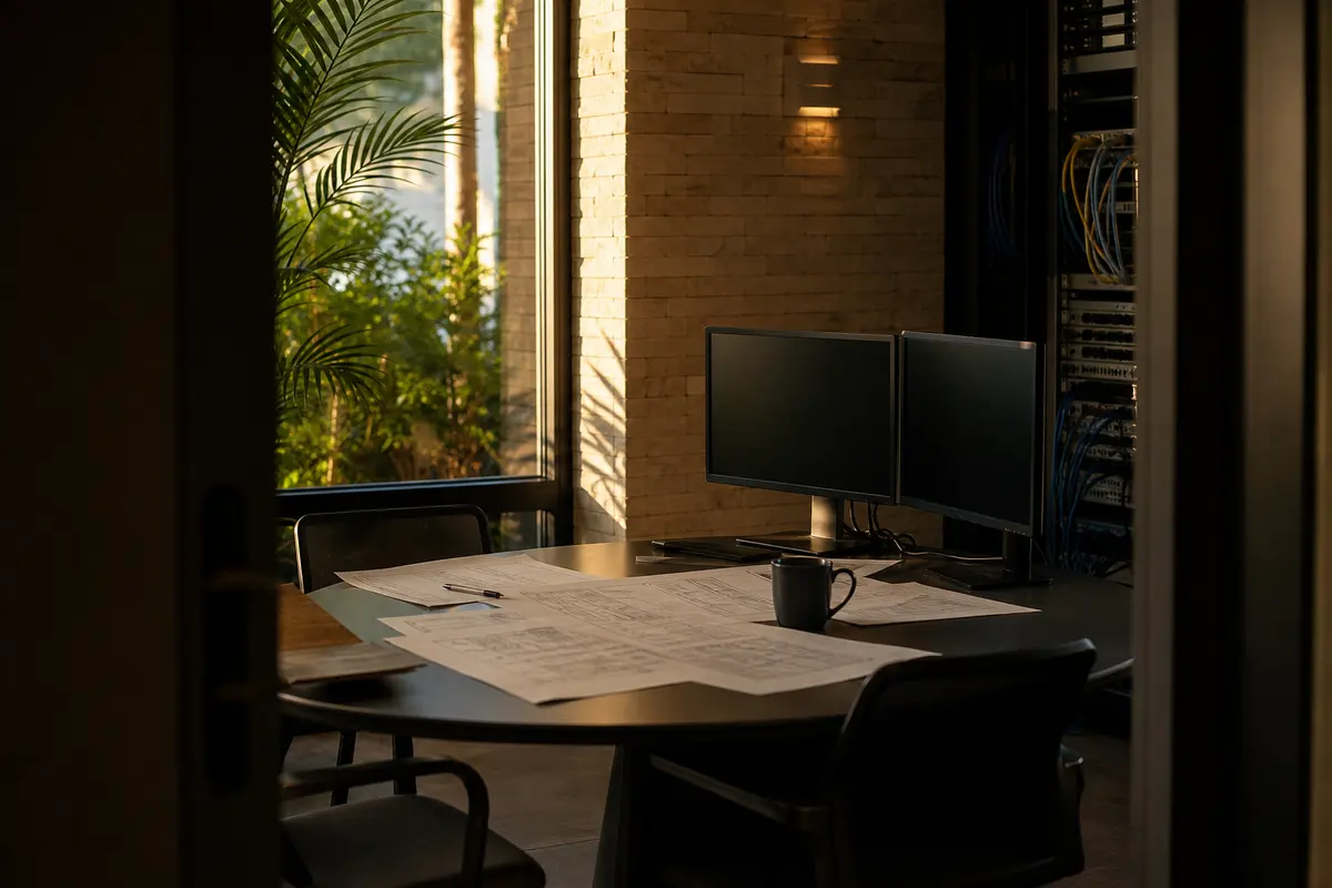 Editorial platform planning scene for Custom Software in Cornwall, New York