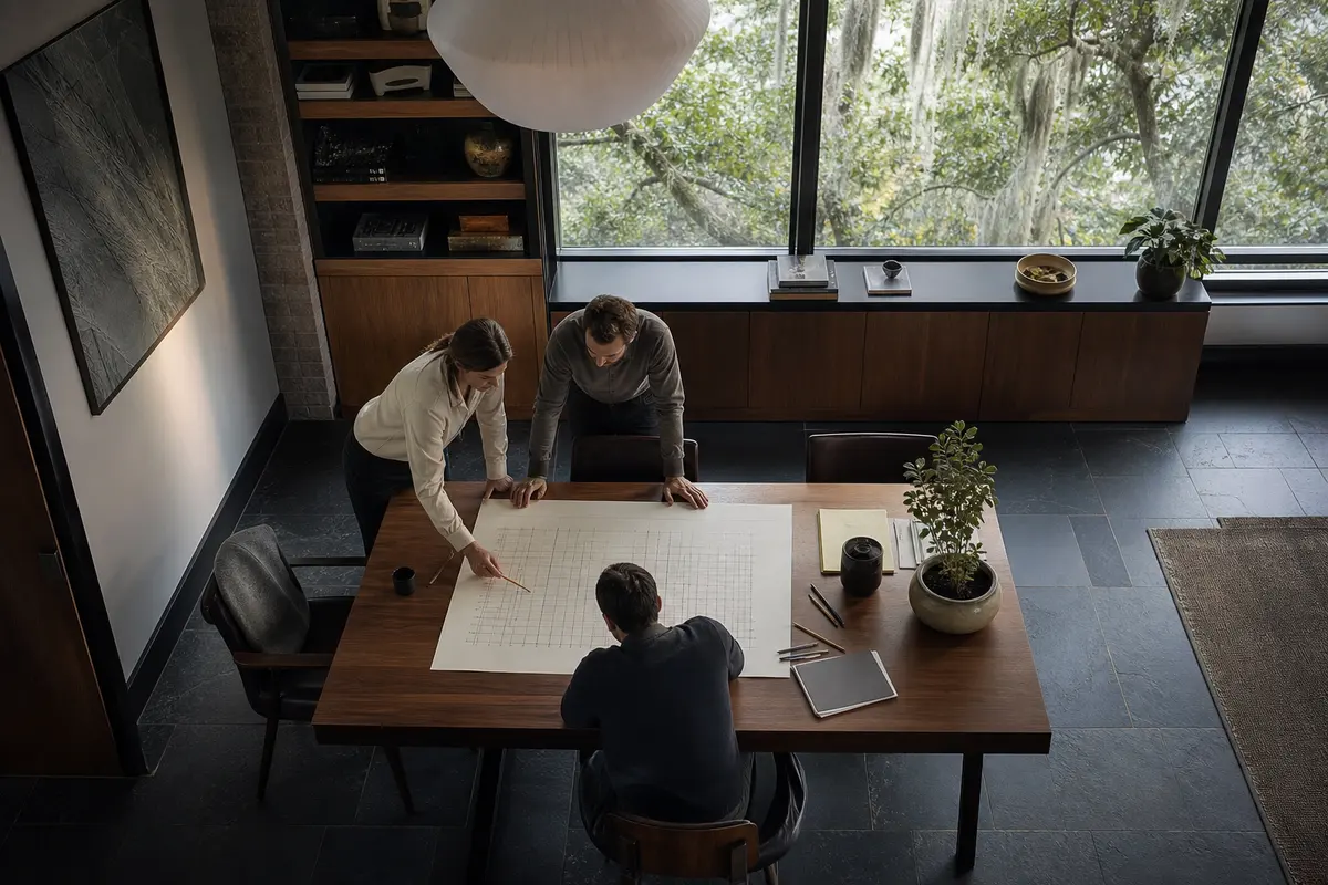 Editorial marketing planning scene for Reputation & Reviews in Newburgh, New York