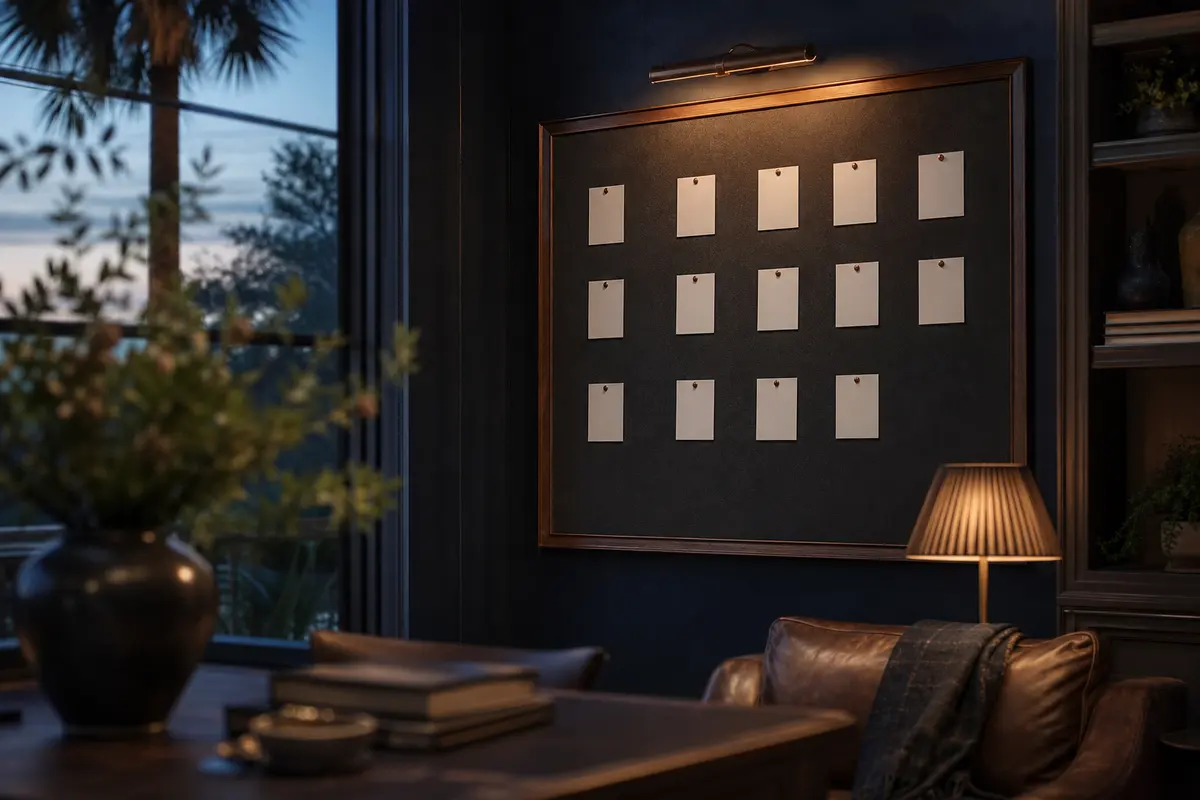 Editorial marketing planning scene for Reputation & Reviews in Palm Tree, New York
