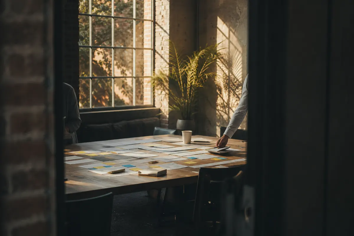 Editorial marketing planning scene for Programmatic SEO in Bohemia, New York
