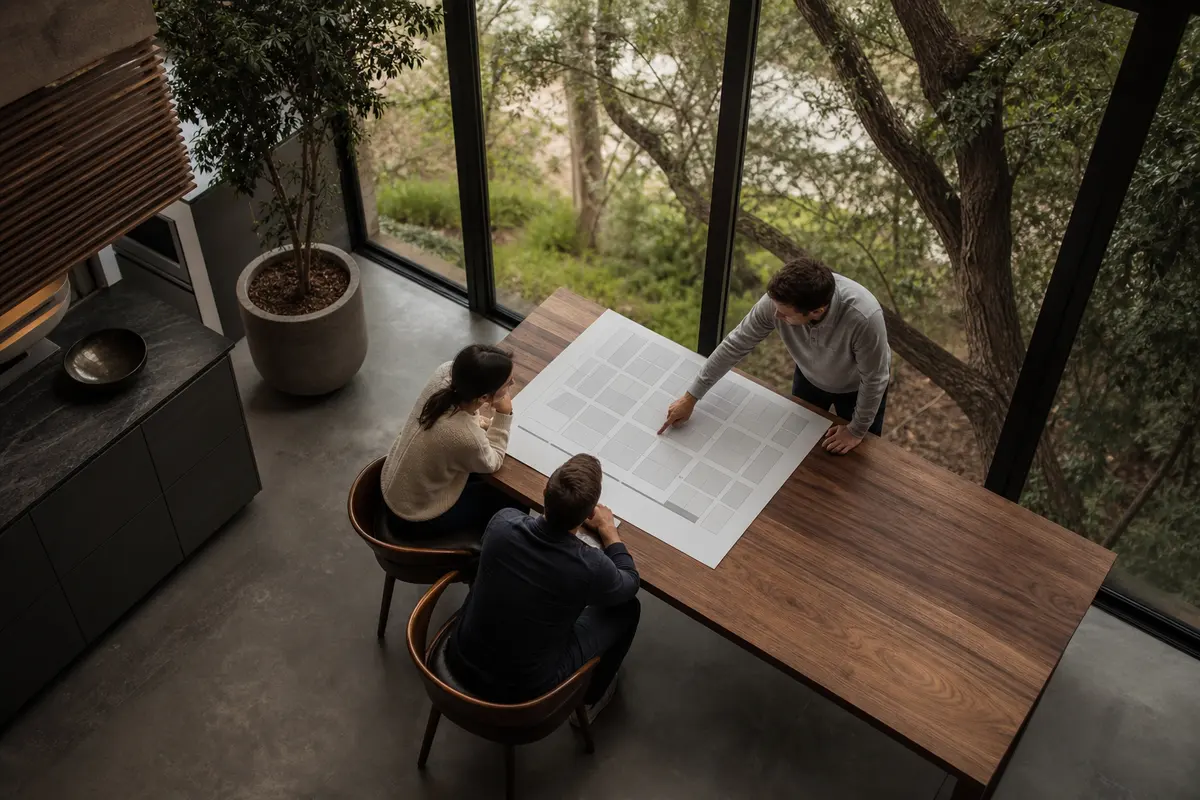 Editorial marketing planning scene for Scriba, New York