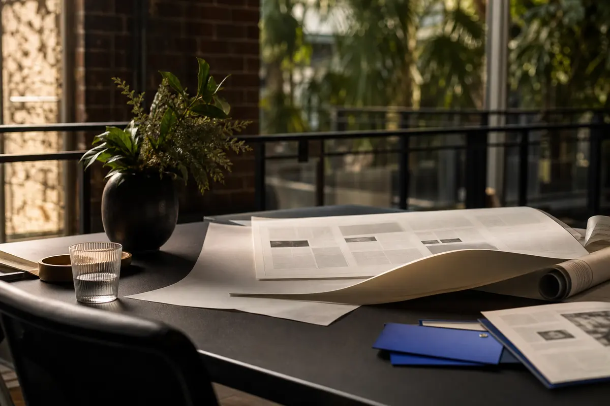Editorial marketing planning scene for Brunswick, New York