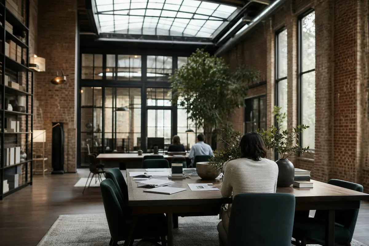 Editorial marketing planning scene for AI SEO in Pittstown, New York